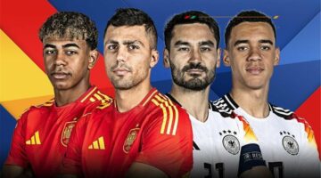 القنوات الناقلة لمباراة ألمانيا وإسبانيا اليوم الجمعة 5 يوليو في ربع نهائي كأس يورو 2024 والتشكيل المتوقع للمنتخبين